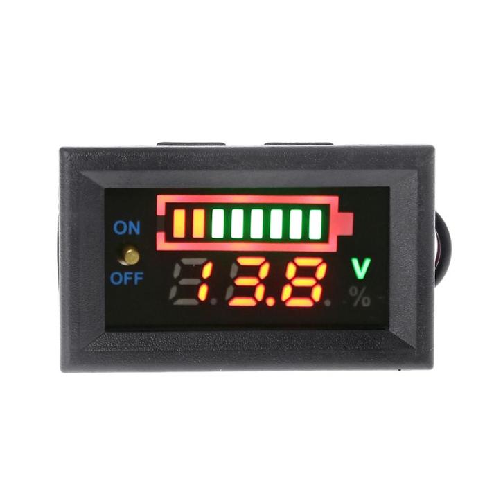 12V Lead Acid Battery Charge Indikator Tingkat Baterai