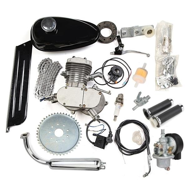80cc 2 Siklus Motorcycle Knalpot Bermotor Sepeda Mesin