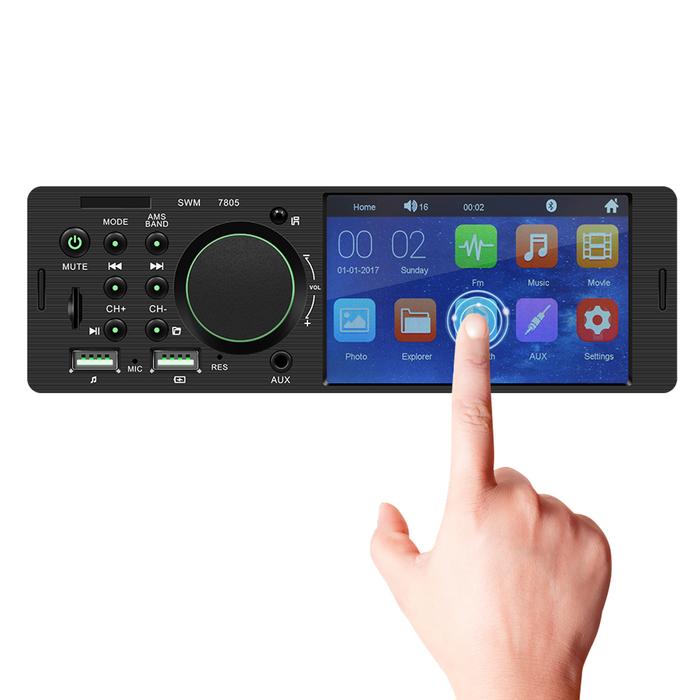 7805 4.1 Inch meringis Mobil MP5 Pemain 1DIN Touch Screen