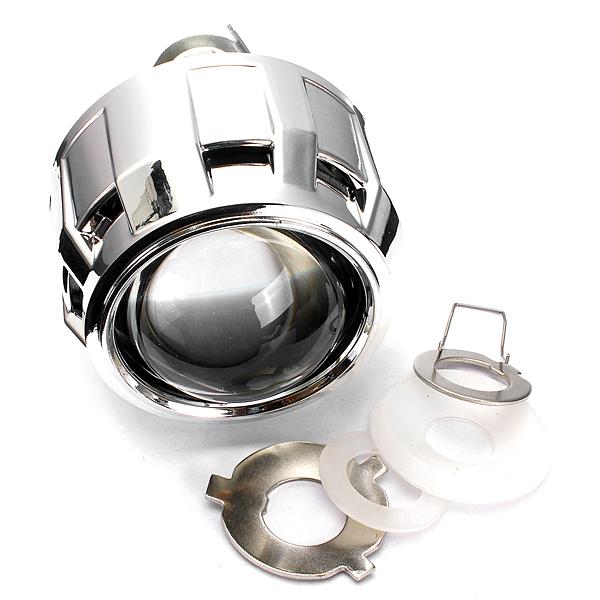 2,5 Inch motor Bi-xenon HID Projector Angle Eye Halo Lens