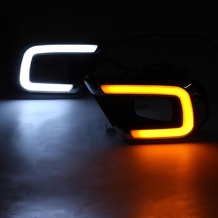 2pcs Mobil DRL Daytime Running Lights Hidupkan LED Mobil