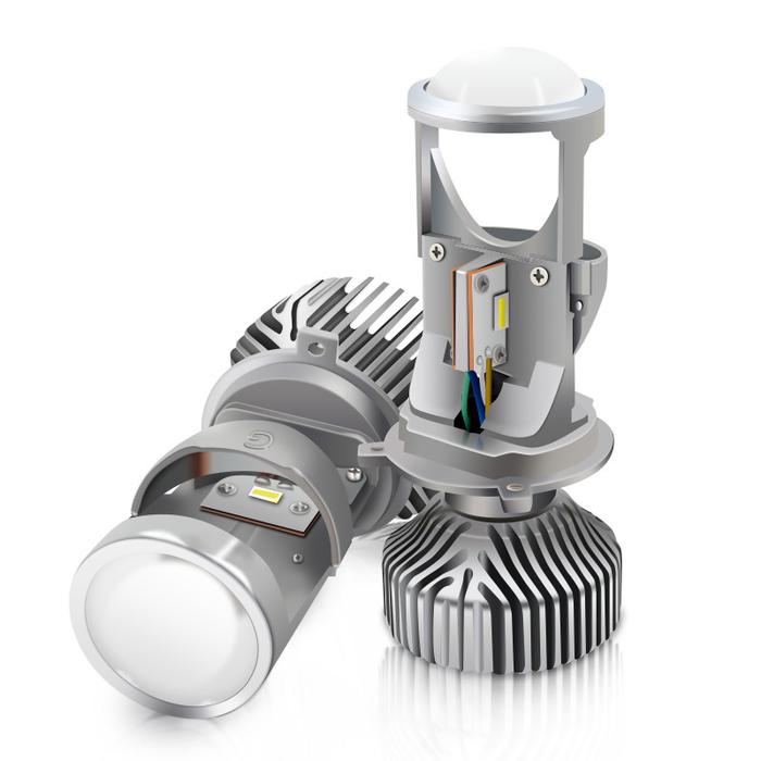 G6 H4 LED Lampu dengan Pola Mini Projector Lens 70W Batal