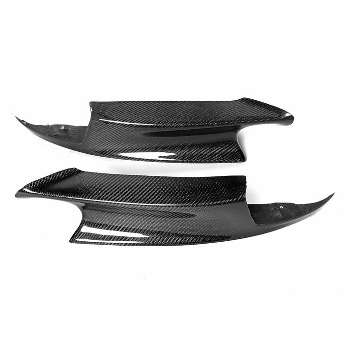 2 lembar Mobil Nyata Carbon Fiber Bumper Depan Splitter