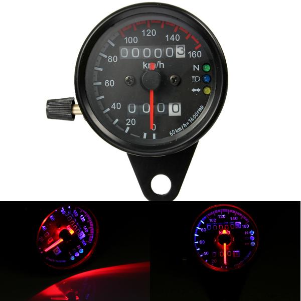 Universal Motorcycle Dual LED Backlight Signal Odometer