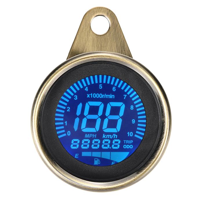 LCD Digital Motorcycle Speedometer Universal Odometer