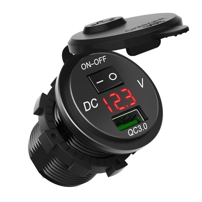 12V-24V QC3.0 Cepat Quick Charge USB Charger Voltage