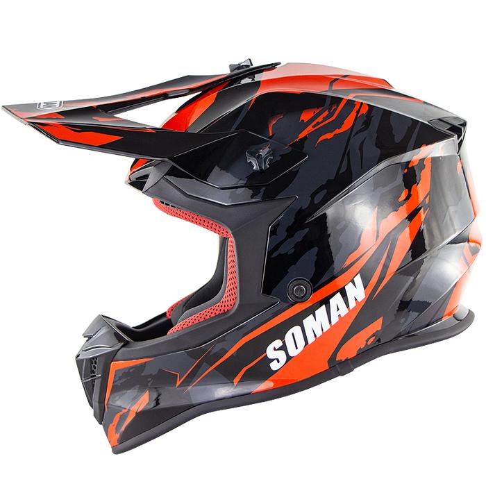 SOMAN ECE Motocross Full Face pelindung keselamatan Dewasa