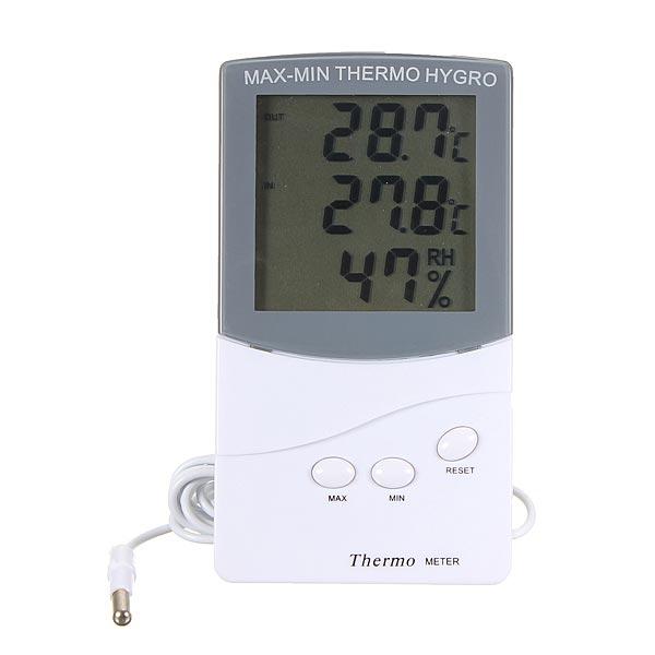 LCD Digital Thermometer Kelembaban meter Hygrometer Indoor