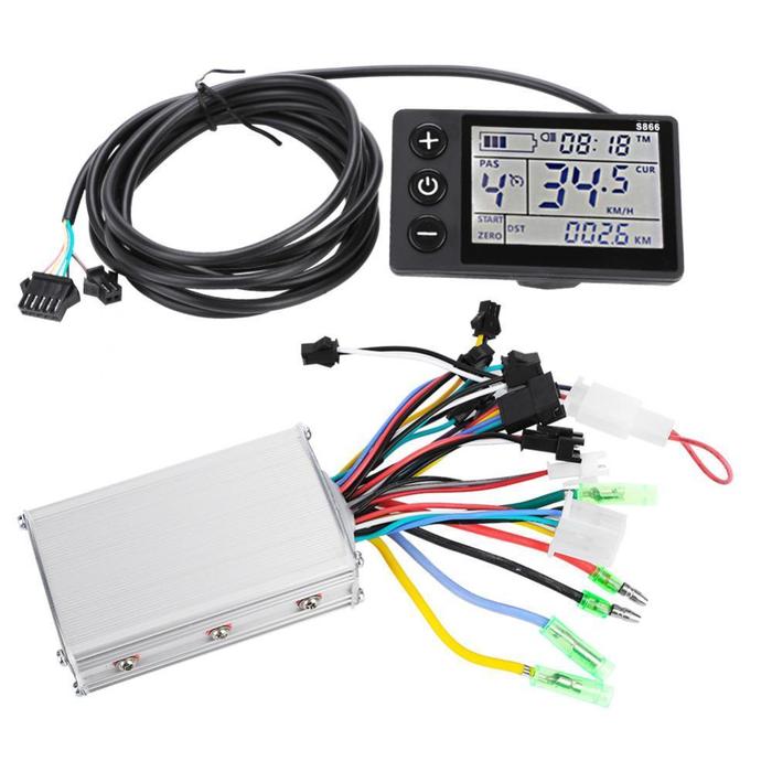 36V-48V 350W Brushless Controller dengan LCD Display Untuk