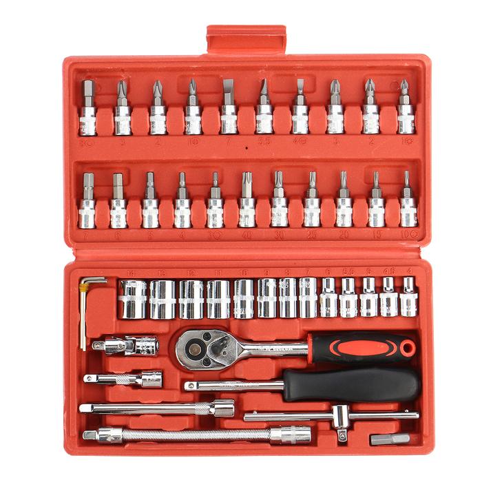 40pcs / 46pcs / 53pcs Socket Ratchet Wrench Set Lengan 3/8