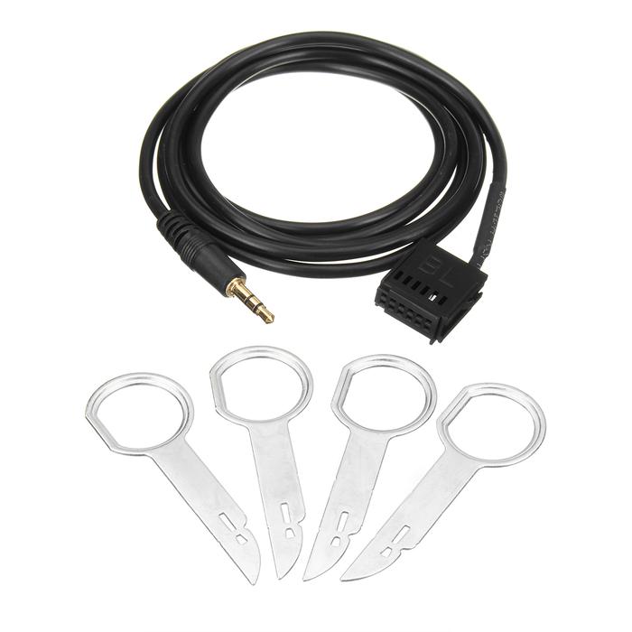 6000CD AUX input kabel adaptor + Removal Keys 3.5mm Jack