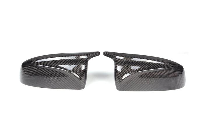 2 lembar Mobil Nyata Carbon Fiber Belakang Mirror Caps