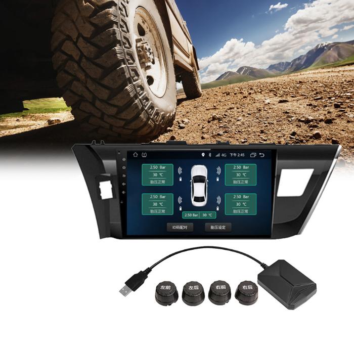 System Monitor TPMS Android USB Tekanan Ban Dengan 4 Sensor