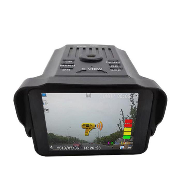 VG2 Mengemudi Recorder 2-In-1 HD 1080P Inggris Rusia Radar