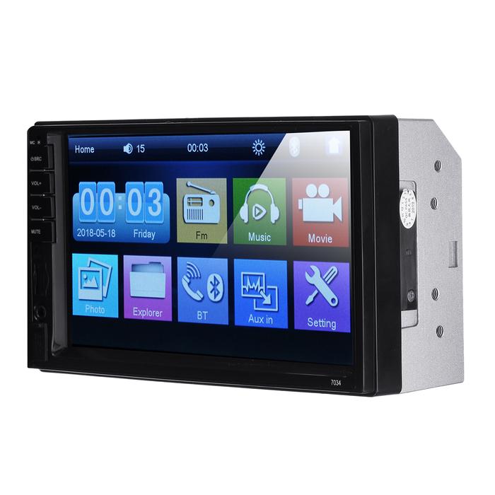 7034 7 Stereo Inch 2DIN Mobil MP5 Multimedia Player