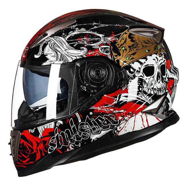 NEW GXT 160 flip Up Helm Sepeda Motor ganda Lense Full Face