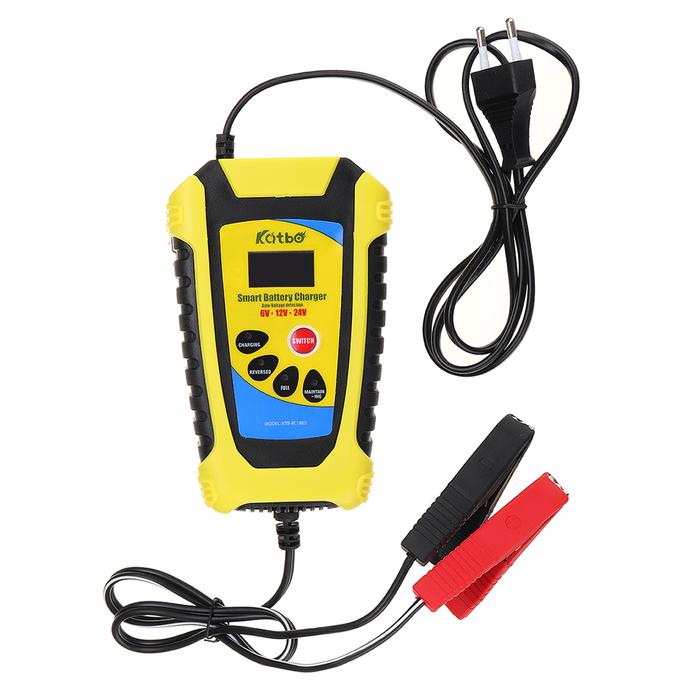 LCD Mobil Pintar Baterai Charger 6V 12V 24V 2A-6A Otomatis
