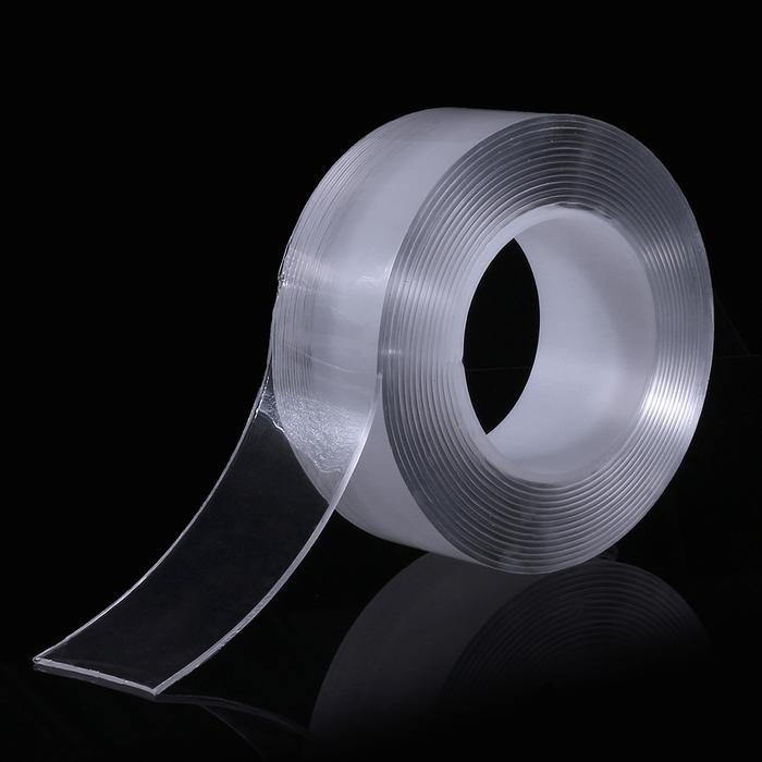 Sihir Tape dicuci Transparan Double-sided Adhesive Nano-gel