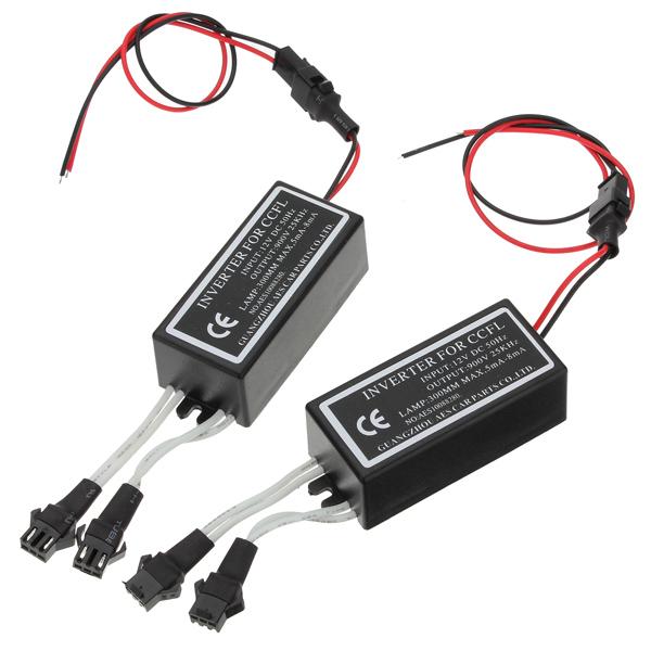 2pcs CCFL Angel Eyes Halo Cincin Lampu Inverter 12V Anti