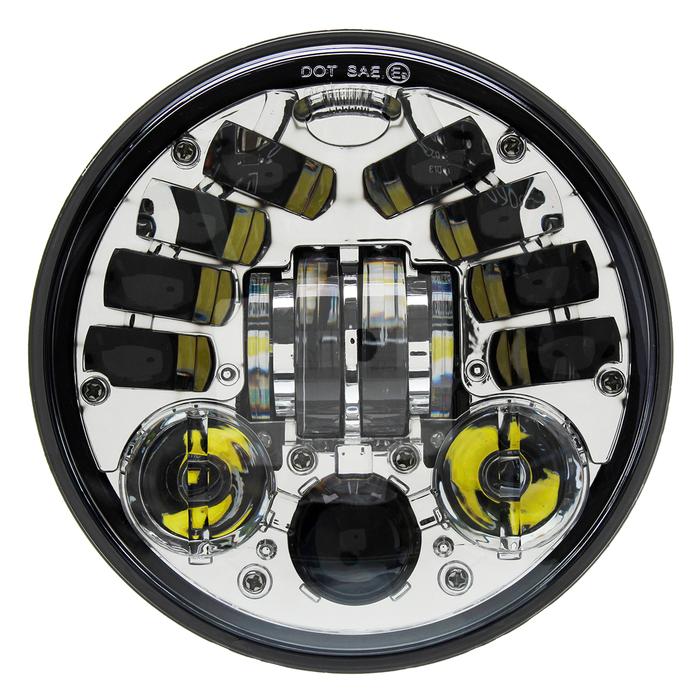 5,75 Inch-24V 70W 12V LED Lampu Hi / Lo Beam Putih