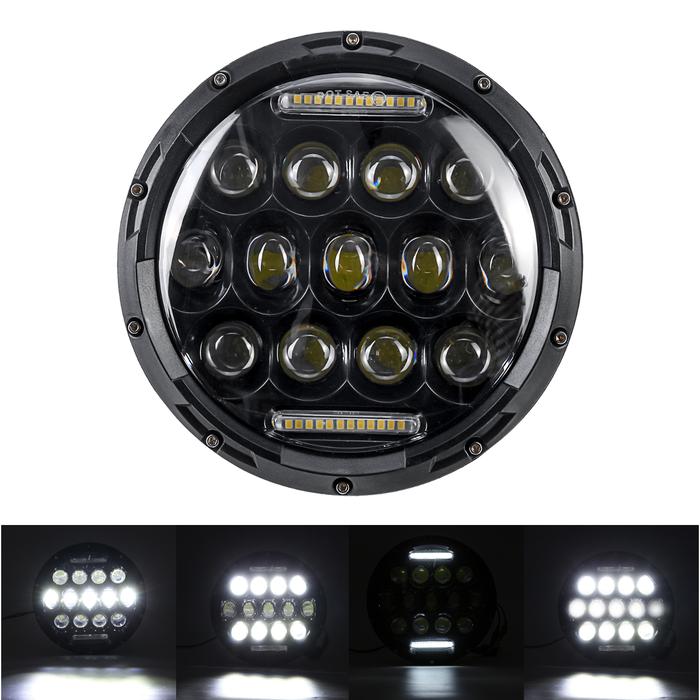 7 inch H4 H13 75W Putaran LED Lampu Projector Untuk Harley
