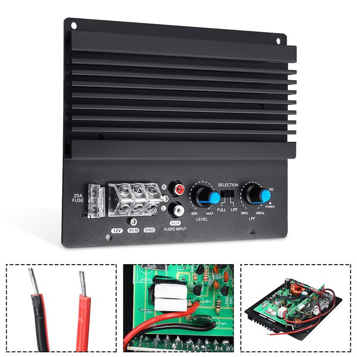 12V 600W Crystal 3D Input Power Car Audio Subwoofer