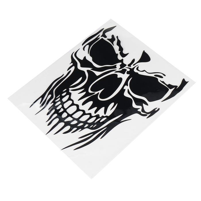 Hitam Keren Skull Vinyl Decal Mobil Stiker Truk Trailer