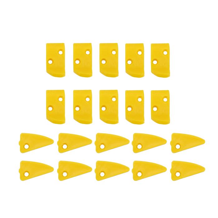 20pcs Kuning Plastik Leverless Perlindungan Finger &