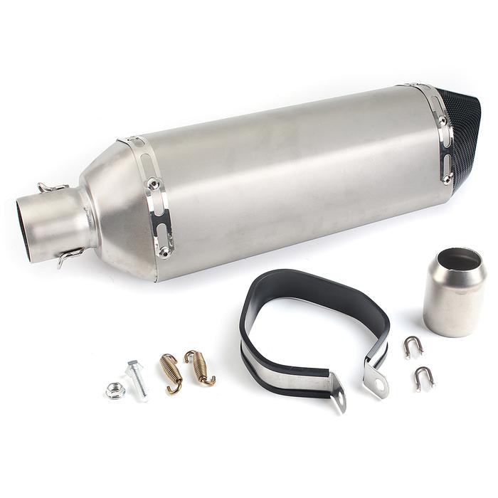 38mm-51mm Stainless Steel Exhaust Muffler Pipa Kit Untuk