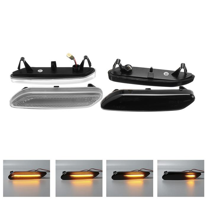 Dinamis LED Side Marker Lampu Hidupkan Sinyal Repeater