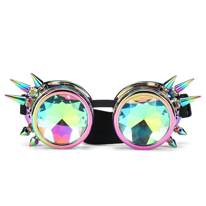 Retro Kaleidoscope Goggles Welding Keling Punk Gothic Rave