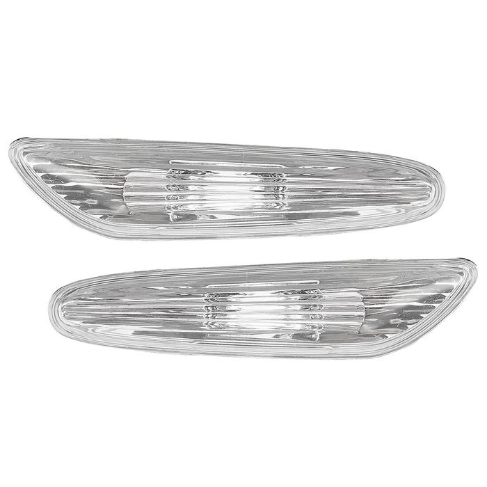 Pasangan Putih Mobil Front Side Marker Lights Sampul
