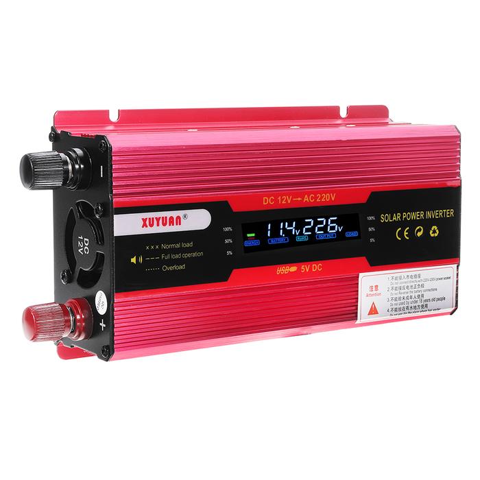 Xuyuan 4000W Solar Power Inverter DC 12 / 24V ke AC 110 /