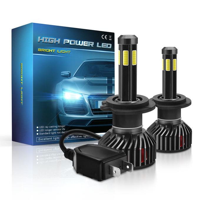 Mini F6 55W 6 Sisi LED Mobil Lampu Umbi H1 H7 H8 / H9 / H11