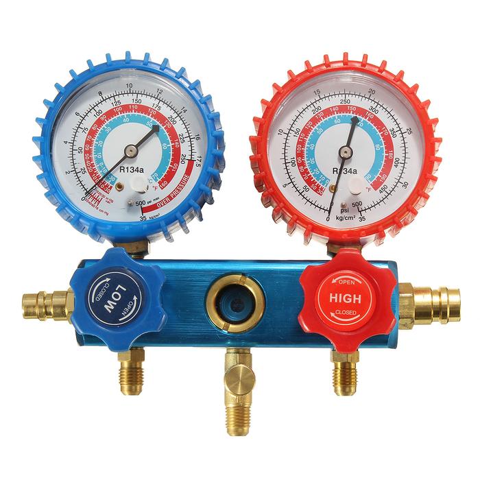 Mobil HVAC R134a Refrigeration AC H / L Manifold Gauge Set