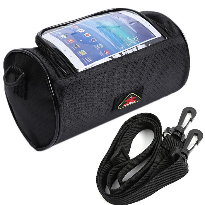 Pannier Tabung sepeda motor Sepeda Waterproof Touchscreen