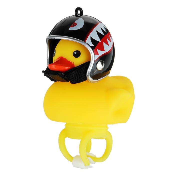Yellow Duck Helm Sepeda Bell Cahaya Patah Angin Bebek