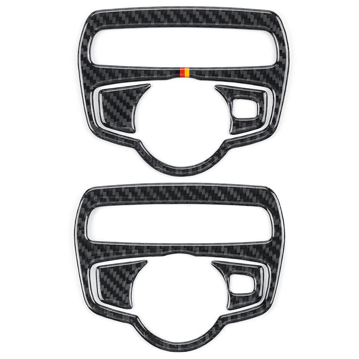 Carbon Fiber Headlight Beralih Sampul Potong Sticker Untuk