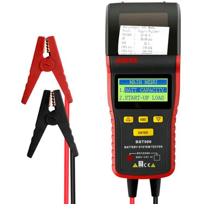 Ancel BST500 Baterai Mobil Tester Dengan Printer Thermal