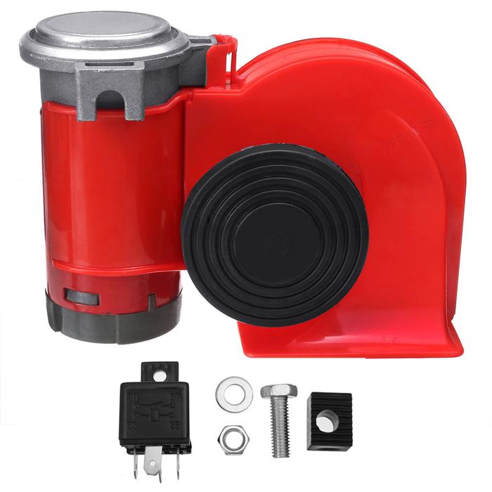 24V 300dB Red Dual Tone Listrik Pompa Air Keras Horn Snail