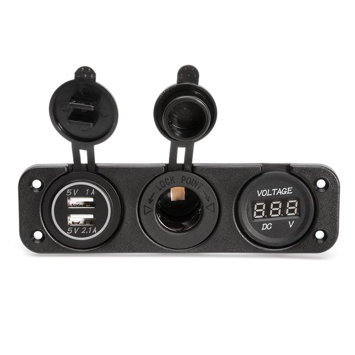 DC 12V Ganda Usb Charger Mobil Cigarette Lighter Socket