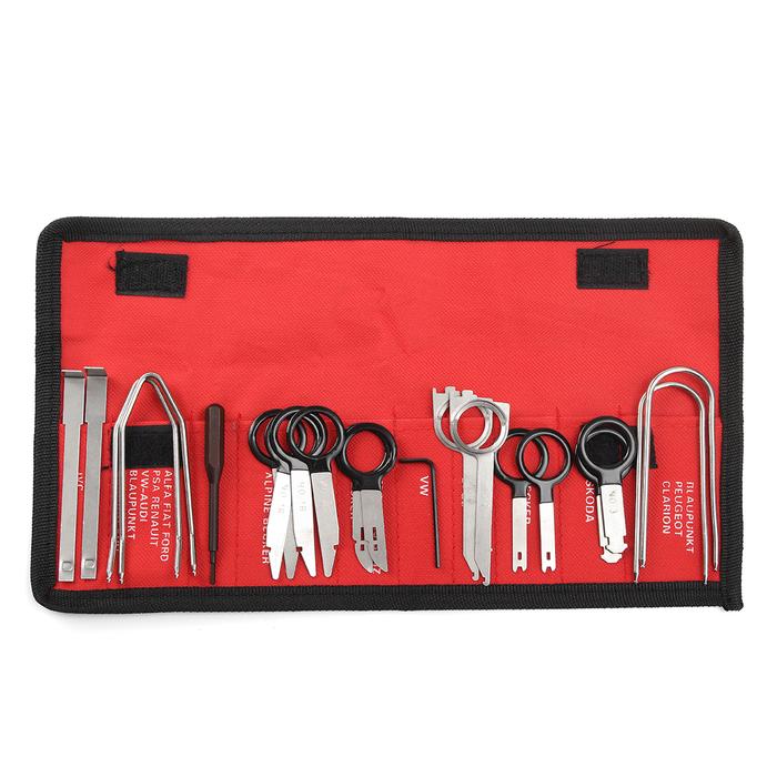 20pcs Mobil Radio Removal Key Tool Set / Kit Audio Alat