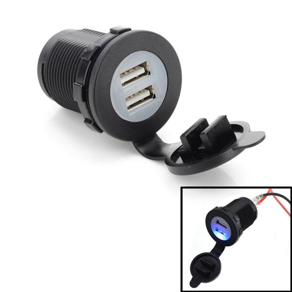 Mobil Ganda USB Charger Cigarette Lighter Outlet Socket