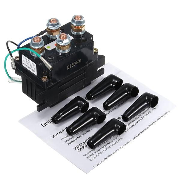 Caps 12V DC 400A Listrik Winch Solenoid Relay Protector