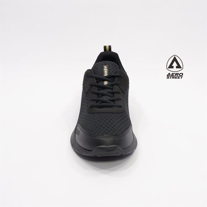 Aerostreet 35-42 Leopard Hitam Emas - Sepatu Sneakers Casual Sport