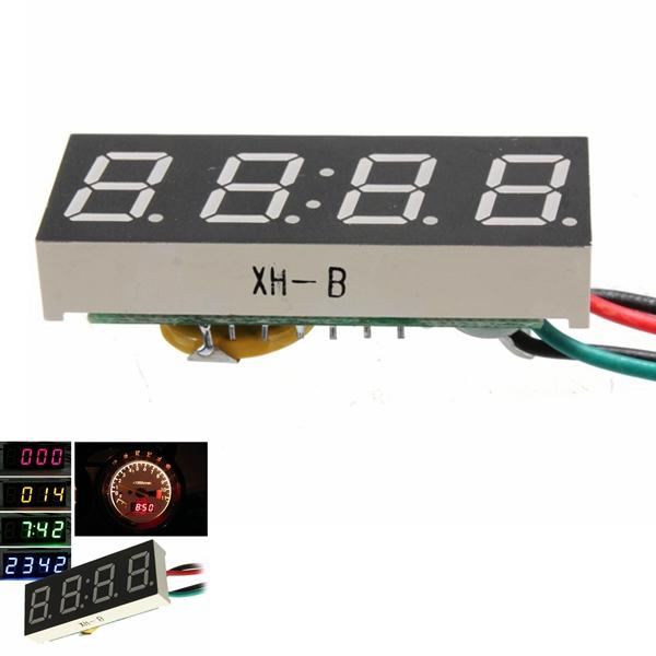 DC 7-30V Digital LED Jam Untuk Mobil Truk Motor motor 24