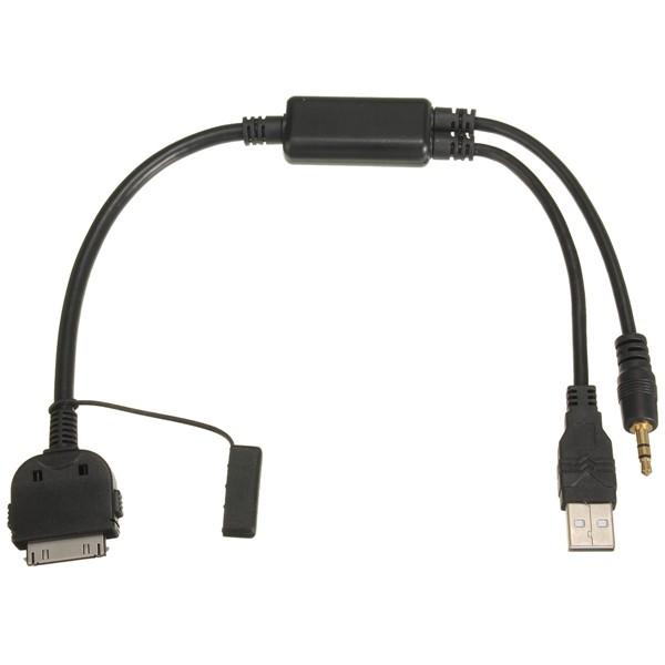 AUX untuk USB Audio Interface Y Kabel Adapter Timbal Untuk