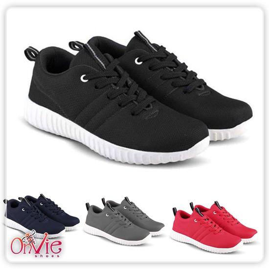 Onvie Sepatu Sneakers Kets dan Kasual Pria Dewasa Multi, Sepatu santai