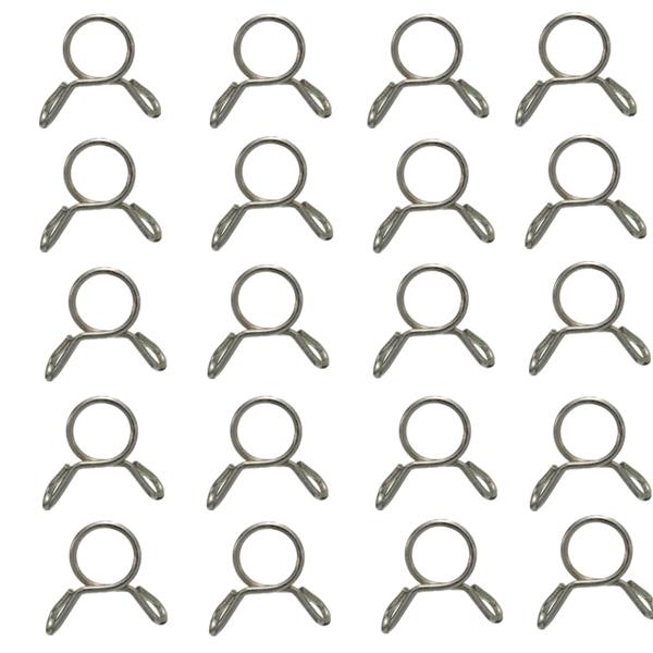 20pcs 7mm Bahan Bakar Jalur Selang Tabung musim semi Clip