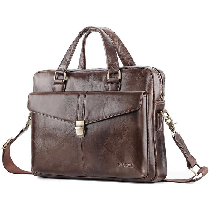Pi Uncle Tas Handbag / Bahu / Selempang Retro Casual Bahan Kulit